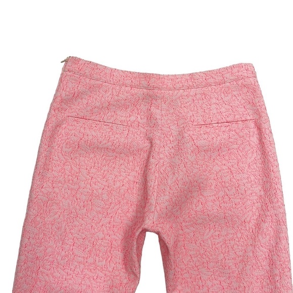 MAISON Kitsune high waisted pants pink textured trousers W28 L30 - Picture 5 of 13